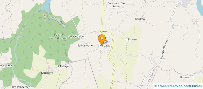 localisation de l'entreprise MONSIEUR GABRIEL LE JEHAN  SAINT-CONNAN