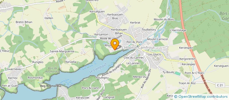 localisation de l'entreprise MONSIEUR GABRIEL LE LAY  HOPITAL-CAMFROUT