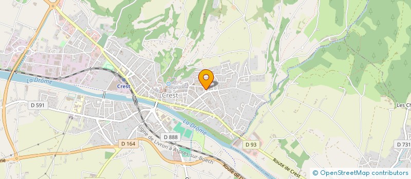 localisation de l'entreprise MONSIEUR GABRIEL LEBOSSE  CREST