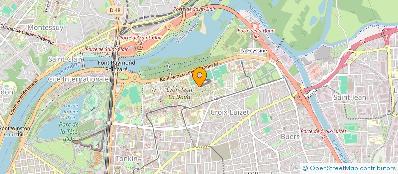 localisation de l'entreprise MONSIEUR GABRIEL LENZ  VILLEURBANNE