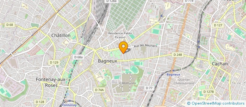 localisation de l'entreprise MONSIEUR GABRIEL LEON  BAGNEUX