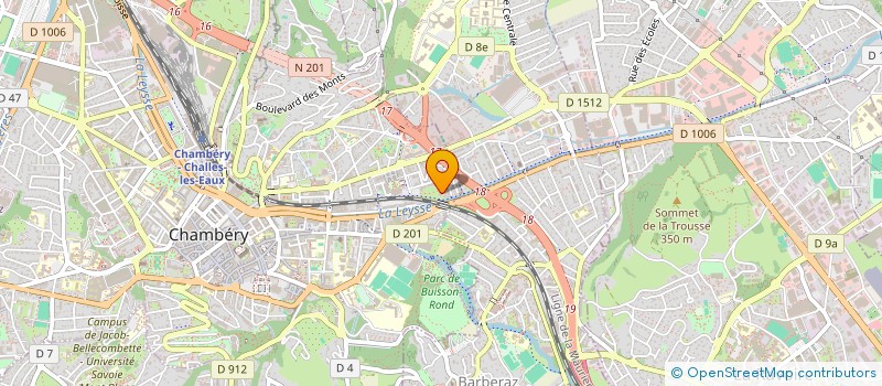 localisation de l'entreprise MONSIEUR GABRIEL LERAT  CHAMBERY