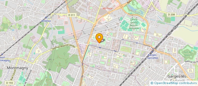 localisation de l'entreprise MONSIEUR GABRIEL LEROY  SARCELLES