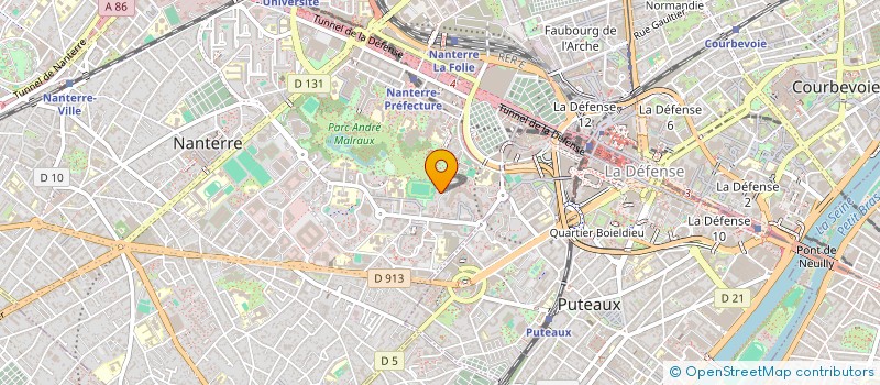 localisation de l'entreprise MONSIEUR GABRIEL LONGCHAMPS  NANTERRE