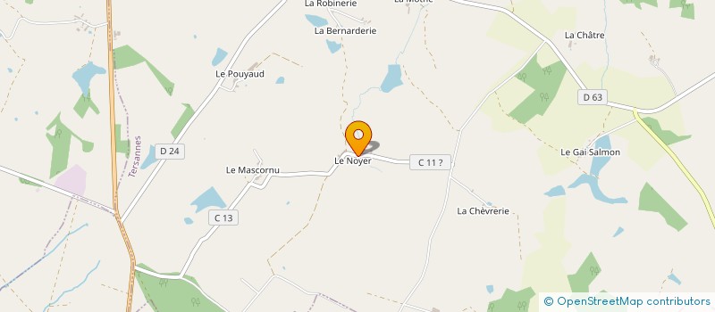 localisation de l'entreprise MONSIEUR GABRIEL LUSSAT à TERSANNES
