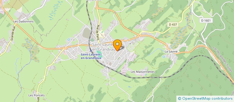 localisation de l'entreprise MONSIEUR GABRIEL MANDRILLON  SAINT-LAURENT-EN-GRANDVAUX