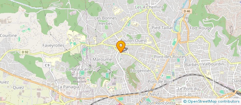 localisation de l'entreprise MONSIEUR GABRIEL MANIE à HYERES