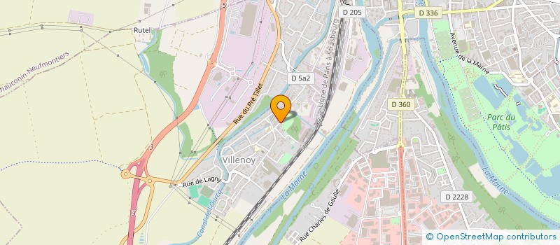 localisation de l'entreprise MONSIEUR GABRIEL MANY  VILLENOY