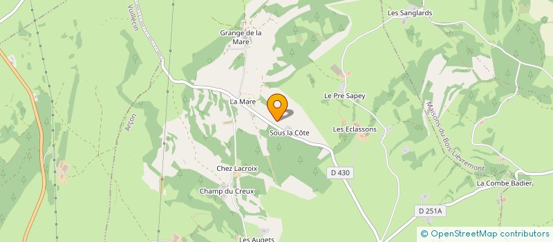 localisation de l'entreprise MONSIEUR GABRIEL MARGUET  PONTARLIER