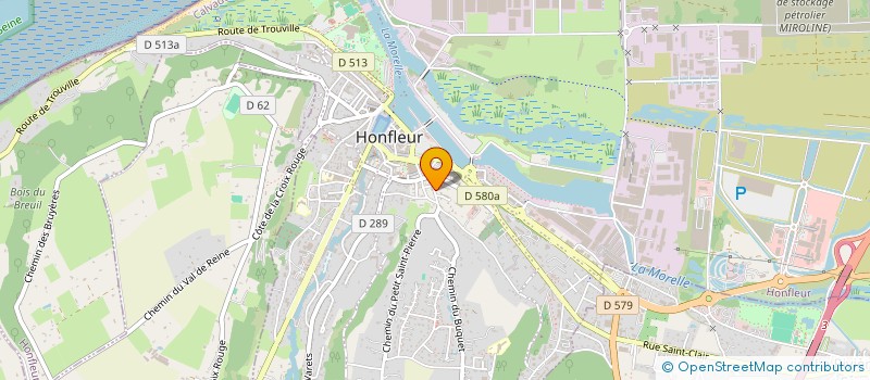 localisation de l'entreprise MONSIEUR GABRIEL MARIE  HONFLEUR