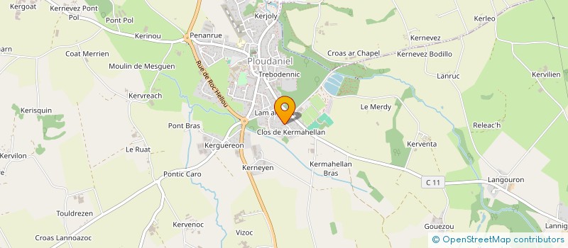 localisation de l'entreprise MONSIEUR GABRIEL MARIE-SAINTE  PLOUDANIEL