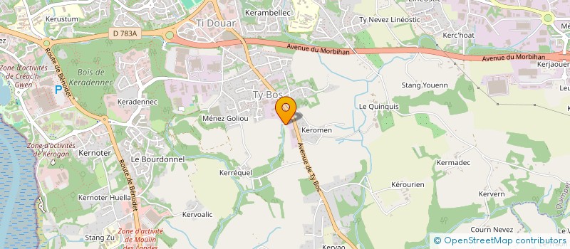 localisation de l'entreprise MONSIEUR GABRIEL MARINHO  QUIMPER