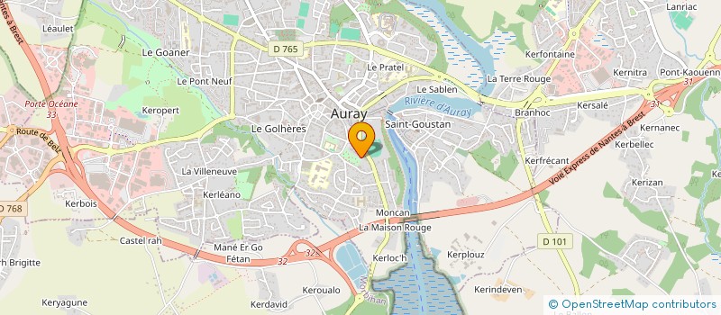 localisation de l'entreprise MONSIEUR GABRIEL MARTINS RAMOS à AURAY