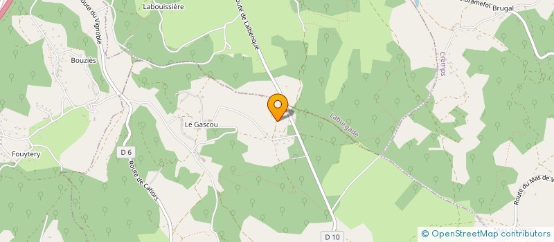 localisation de l'entreprise MONSIEUR GABRIEL MARTY  LALBENQUE