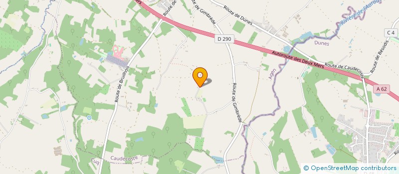 localisation de l'entreprise MONSIEUR GABRIEL MASSON  CAUDECOSTE