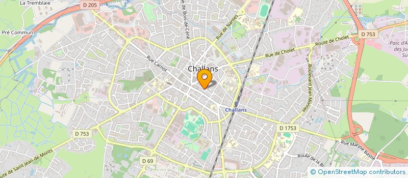 localisation de l'entreprise MONSIEUR GABRIEL MERCERON à CHALLANS