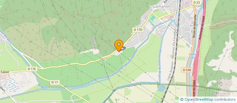 localisation de l'entreprise MONSIEUR GABRIEL MERCIER  LAMANON