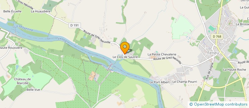 localisation de l'entreprise MONSIEUR GABRIEL METAYER à FENEU