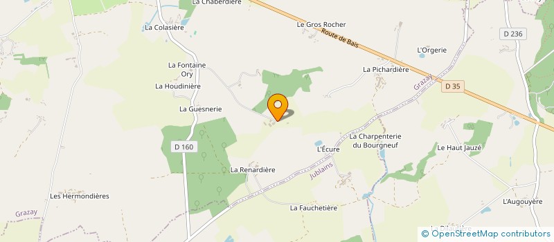 localisation de l'entreprise MONSIEUR GABRIEL MEZANGE à GRAZAY