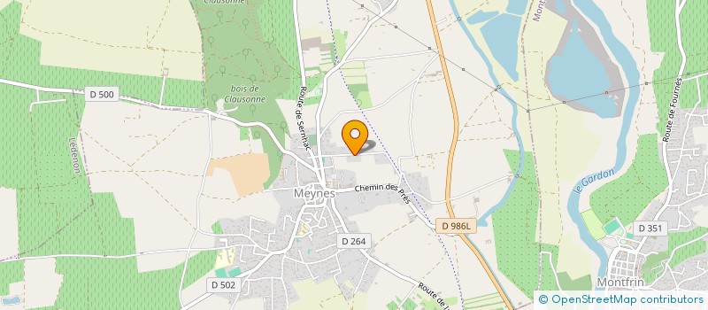 localisation de l'entreprise MONSIEUR GABRIEL MICHEL  MEYNES