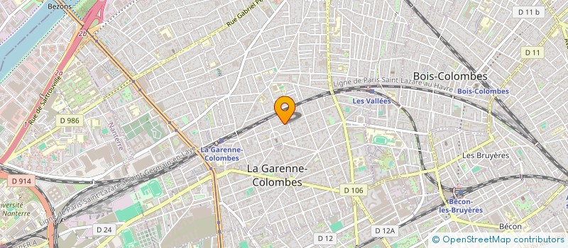 localisation de l'entreprise MONSIEUR GABRIEL MILLET à LA GARENNE COLOMBES