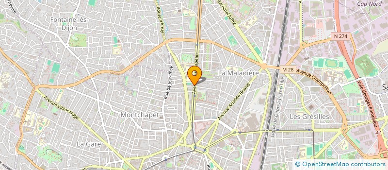 localisation de l'entreprise MONSIEUR GABRIEL MILLOT  DIJON