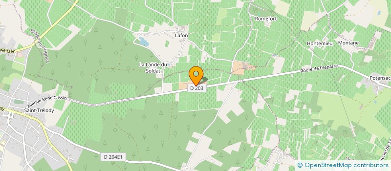 localisation de l'entreprise MONSIEUR GABRIEL MONGAY  LESPARRE-MEDOC