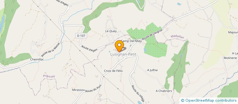 localisation de l'entreprise MONSIEUR GABRIEL MONNIER  LUSIGNAN-PETIT