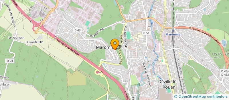 localisation de l'entreprise MONSIEUR GABRIEL MONNIER  MAROMME