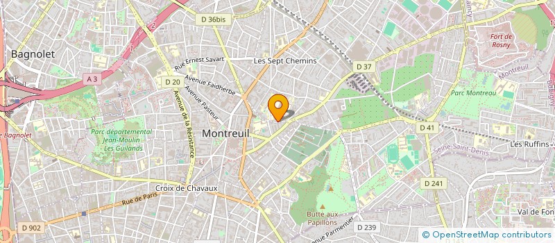 localisation de l'entreprise MONSIEUR GABRIEL NABET à MONTREUIL
