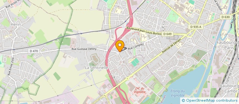 localisation de l'entreprise MONSIEUR GABRIEL NATOZZA  LA SENTINELLE