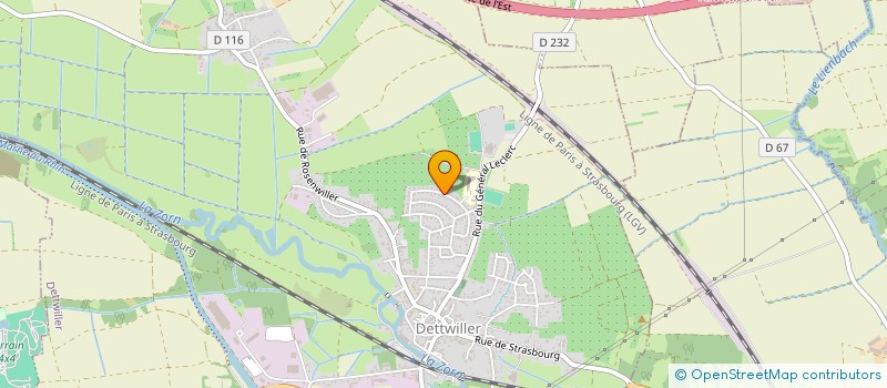 localisation de l'entreprise MONSIEUR GABRIEL OSSWALD  DETTWILLER