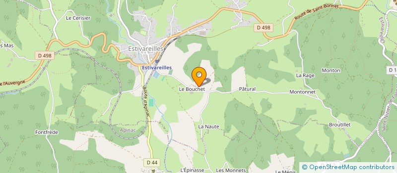 localisation de l'entreprise MONSIEUR GABRIEL PALLANDRE  ESTIVAREILLES