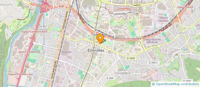 localisation de l'entreprise MONSIEUR GABRIEL PANICO  ECHIROLLES