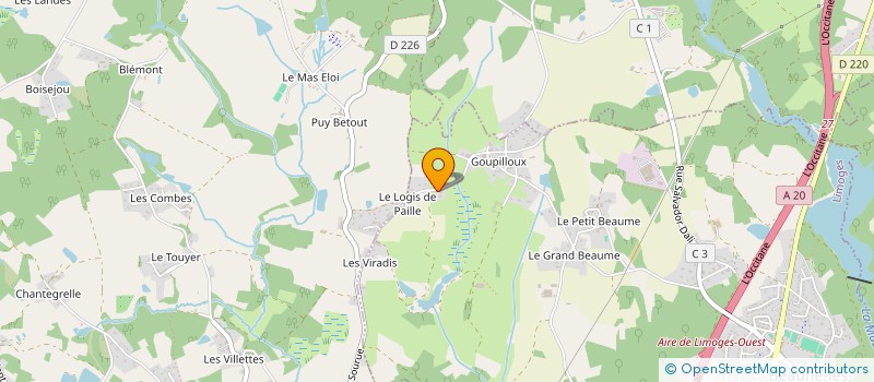 localisation de l'entreprise MONSIEUR GABRIEL PAQUET à LIMOGES