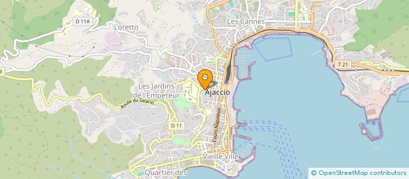 localisation de l'entreprise MONSIEUR GABRIEL PEDANO à AJACCIO
