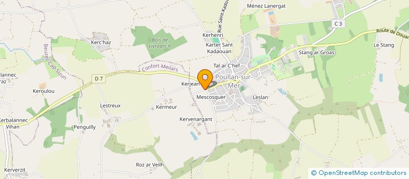 localisation de l'entreprise MONSIEUR GABRIEL PELLE  POULLAN-SUR-MER