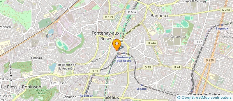 localisation de l'entreprise MONSIEUR GABRIEL PELLEGRINO à FONTENAY-AUX-ROSES