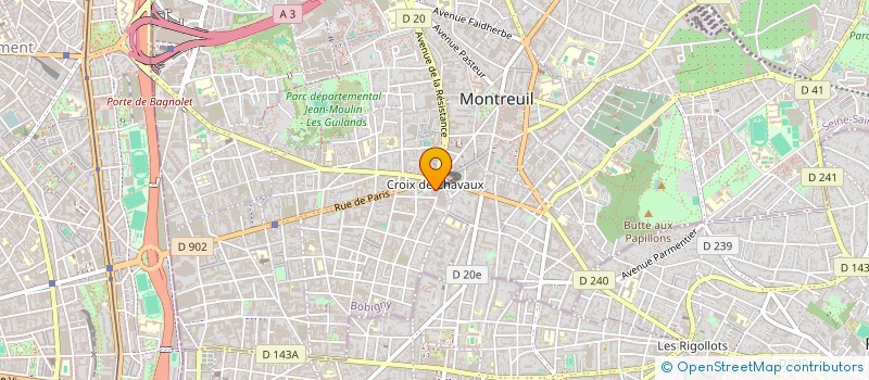 localisation de l'entreprise MONSIEUR GABRIEL PERFETTINI à MONTREUIL