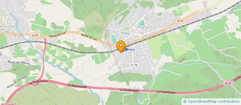 localisation de l'entreprise MONSIEUR GABRIEL PESCHAUD  PIGNANS