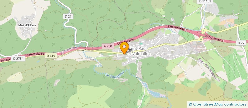 localisation de l'entreprise MONSIEUR GABRIEL PEYRE  SAINT-PAUL-ET-VALMALLE