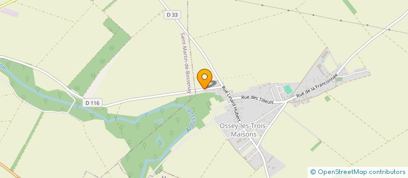 localisation de l'entreprise MONSIEUR GABRIEL POISSONNIER  OSSEY-LES-TROIS-MAISONS