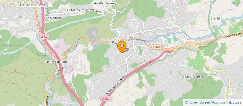 localisation de l'entreprise MONSIEUR GABRIEL PORTALIER  AURIOL