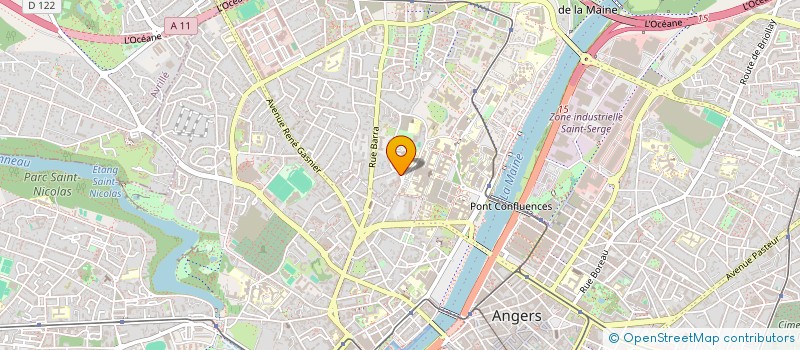 localisation de l'entreprise MONSIEUR GABRIEL POTTIER à ANGERS