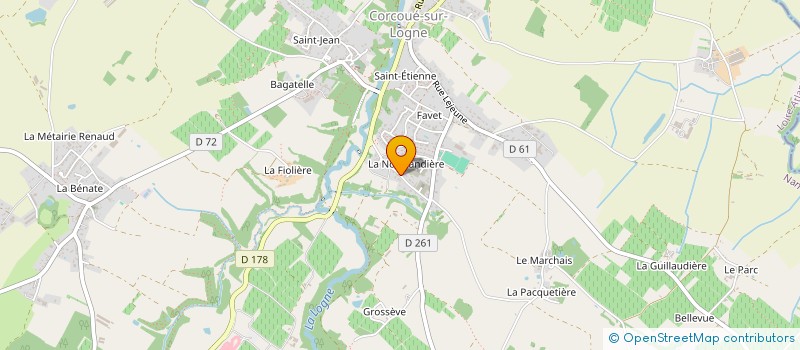 localisation de l'entreprise MONSIEUR GABRIEL POUVREAU à CORCOUE-SUR-LOGNE