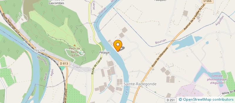 localisation de l'entreprise MONSIEUR GABRIEL PUJOS  AIGUILLON