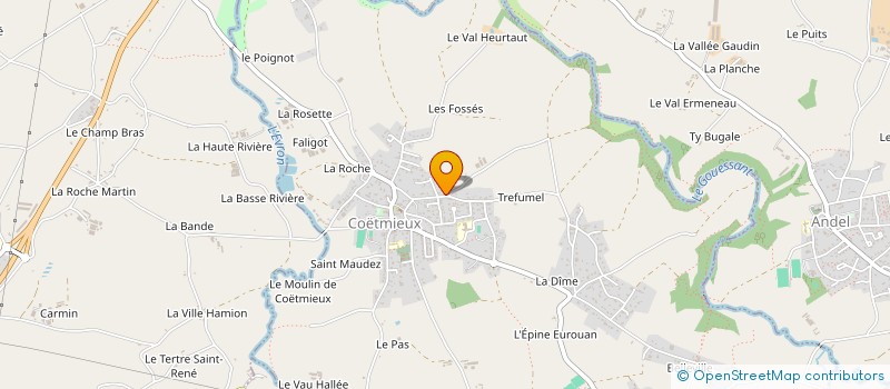 localisation de l'entreprise MONSIEUR GABRIEL RABET  COETMIEUX