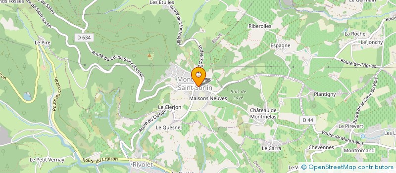 localisation de l'entreprise MONSIEUR GABRIEL RAMPON  MONTMELAS-SAINT-SORLIN