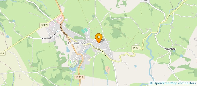 localisation de l'entreprise MONSIEUR GABRIEL REGOURD  LA FOUILLADE