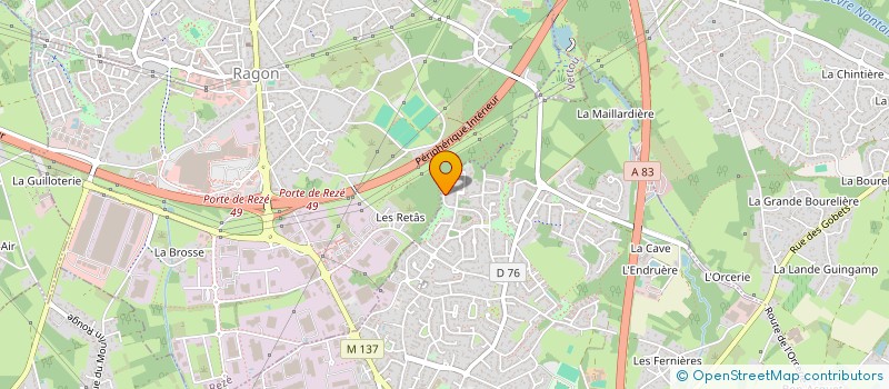 localisation de l'entreprise MONSIEUR GABRIEL RETIF à LES SORINIERES
